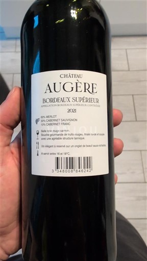 Bordeaux Bordeaux superiore Château Augère 2021