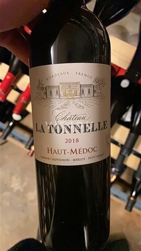 Bordo Haut-Médoc Château La Tonnelle 2018