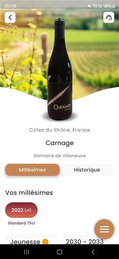 Rhône-dalen Côtes-du-Rhône Domaine Villeneuve Carnage 2022