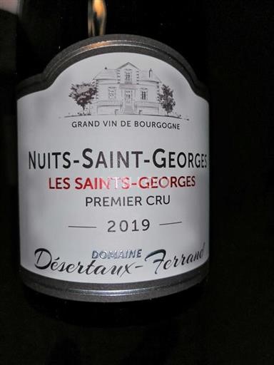 Bourgogne Nuits-Saint-Georges Premier Cru Domaine Désarbreferrand Les Saints-Georges 2019