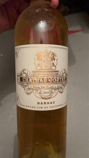 Bordeaux Barsac Premier Cru Château Coutet 2015