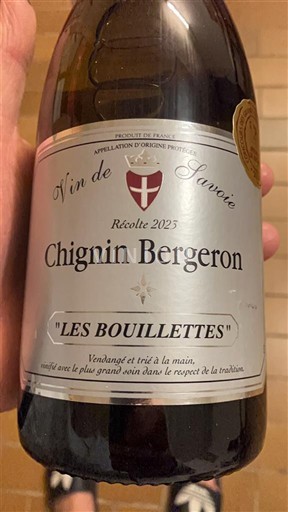 Savoie and Bugey Chignin-Bergeron Les Bouillettes 2023