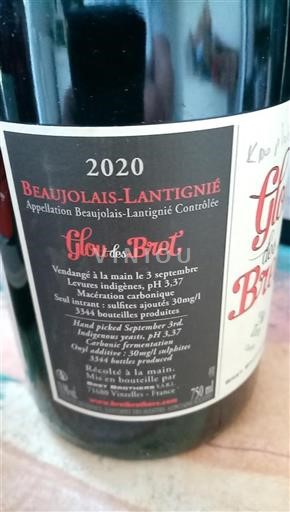 Beaujolais No especificado Glou Des Bret 2020