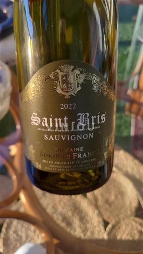 Burgundi Saint-Bris Sorin De France 2022