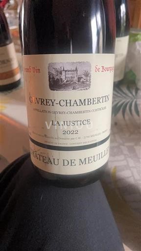 Borgogna Gevrey-Chambertin Château Meuilley La Justice 2022