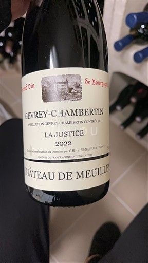 Bourgogne Gevrey-chambertin Château Meuilley La Justice 2022