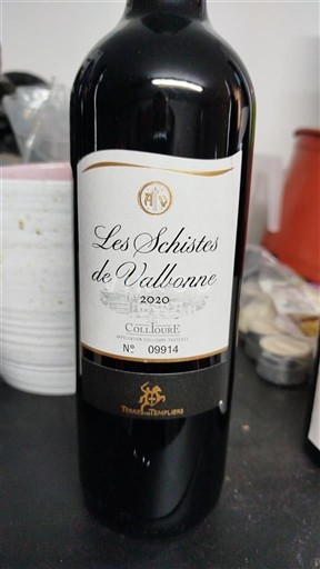 Roussillon Collioure Les Schistes de Vallbonne 2020