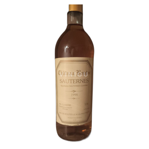 Bordeaux Sauternes Château Boutoc 1998