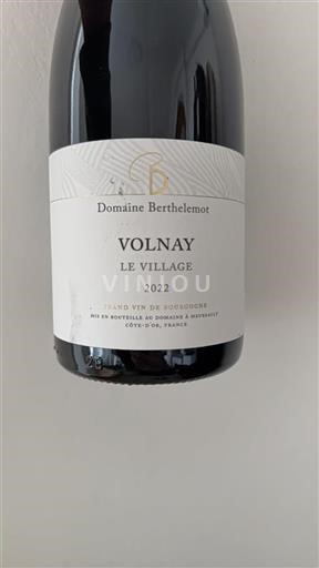 Burgund Volnay Domaine Berthelemot Le Village 2022