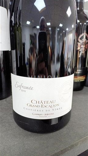 Rhônedalen Costières-de-Nîmes Château Grand Escalion Safranée 2019