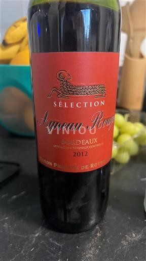 Bordéus Agneau Rouge Sélection 2012