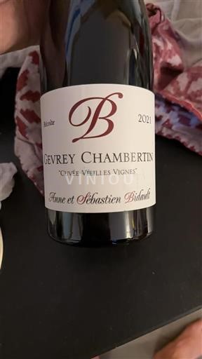 Borgogna Gevrey-Chambertin Grand Cru Anne Et Sébastien Bidault Cuv%c3%a9e Vieilles Vignes 2021