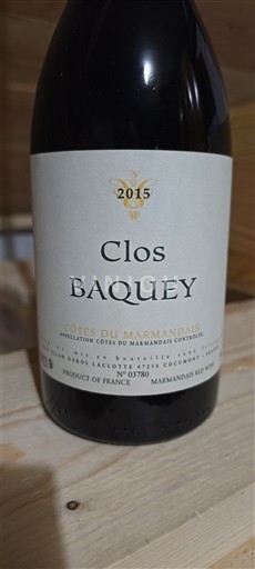 Sudoeste Côtes-du-marmandais Clos Baquey 2015