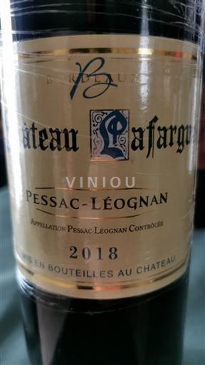 Bordeaux Pessac-Léognan Château Lafargue 2018
