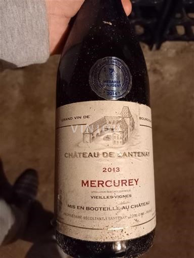 Burgundy Mercurey Grand Cru Château Santenay Vieilles Vignes 2013