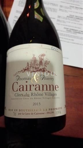 Thung lũng Rhône Cairanne Cave De Cairanne Thomas & Thierry 2015