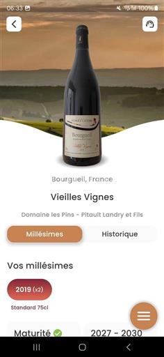 Bourgogne Domaine Les Pins Pitault Landry Et Fils Vieilles Vignes 2019
