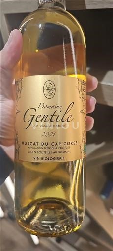 Corsica Muscat du Cap Corse Domaine Gentile vin doux naturel 2021