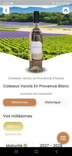 Provence Coteaux Varois en der Provence Domaine Cantarelle 2023