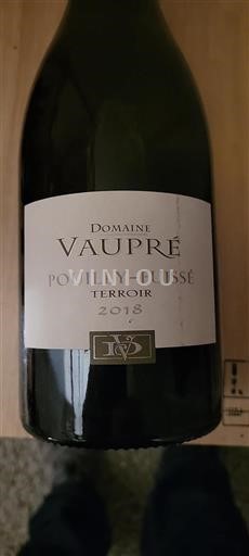 Burgundy Pouilly-Fuissé Premier Cru Domaine Vaupré Terroir 2018