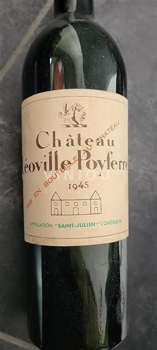 Burdeos Saint-Julien Château Leoville Poyferre 1945