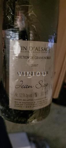 Alsace Gewurztraminer Jean Sipp Sélection de Grains Nobles 2007