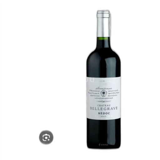 Vin Rouge sec Cru bourgeois Château Bellegrave 2018 France Bordeaux Médoc AOC
