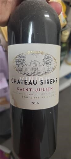 Bordeaux Saint-Julien Grand Cru Château Sirène 2016