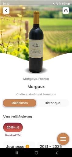 Bordeaux Margaux Château Grand Soussans 2019