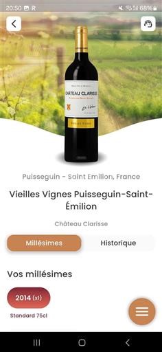 Bordeaux Puisseguin-Saint-Émilion Château Clarisse Vieilles Vignes 2014