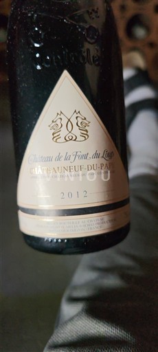 Údolí Rhôny Châteauneuf-du-Pape Château La Font Du Loup 2012