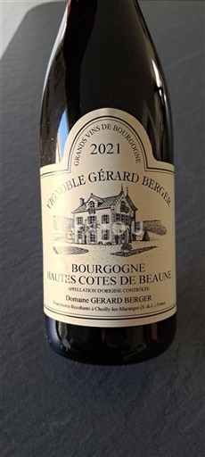 Bourgogne Hautes Côtes de Beaune Vignoble Gérard Berger 2021
