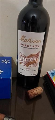 Bordeaux Malesan Élevé en fûts de chêne 2022