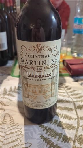 Bordeaux Margaux Chateau Martinens 1996