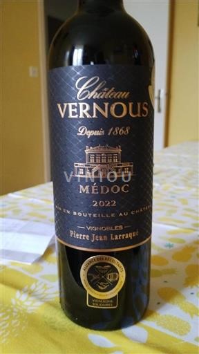 Burdeos Médoc Château Vernous 2022