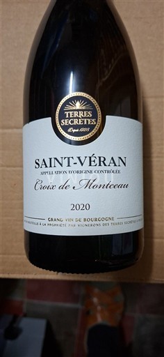 Borgogna Saint-Véran Terres Secrètes Croix de Montceau 2020