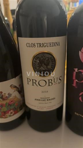 Vin Rouge sec Probus Clos Triguedina 2018 France Sud-Ouest Cahors AOC