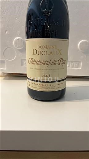 Rhônen laakso Châteauneuf-du-Pape Duclaux 2005