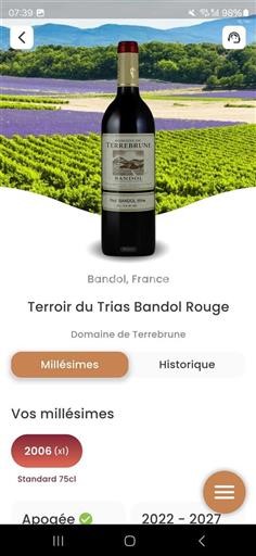 Provence Bandol Domaine Terrebrune Terroir du Trias Bandol Rouge 2006