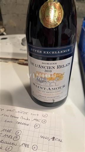 Beaujolais Saint-Amour Domaine L'ancien Relais Excellence 2010
