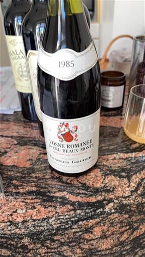 Bourgogne Ospecificerad Premier Cru Charles Grebner Beaux Monts 1985