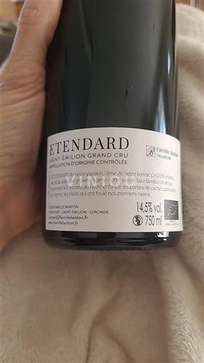 Bordeaux Saint-Émilion Grand Cru Famille Banton Etendard 2022