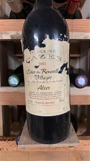 Roussillon Côtes du Roussillon Villages Cazes Alter 2002