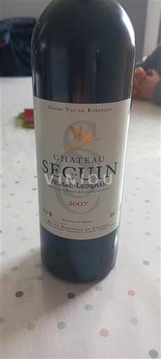 Bordeaux Pessac-Léognan Château Seguin 2007