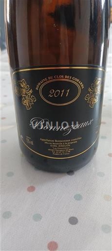 Loiredalen Bonnezeaux Domaine Clos Des Gohards 2011