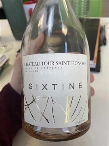 Provansa Côtes-de-Provence Château Tour Saint Honoré Sixtine 2023