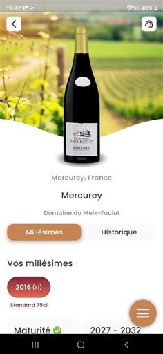 Burgundsko Mercurey Grand Cru Domaine Meix Foulot 2016