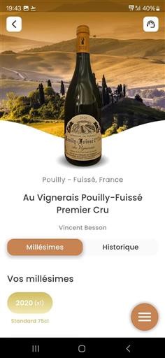 Burgundy Pouilly-Fuissé Premier Cru Pouilly Au Vignerais 2020