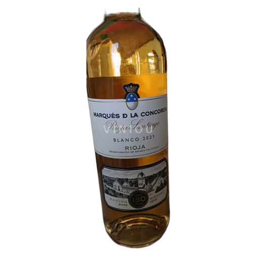 Vin Blanc sec Rioja Santiago MARQUES DE LA CONCORDIA 2021 Espagne La Rioja Rioja DO