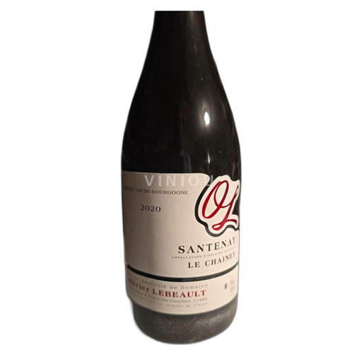 Vin Rouge sec Le Chainey Olivier Lebeault 2020 France Bourgogne Santenay AOC
